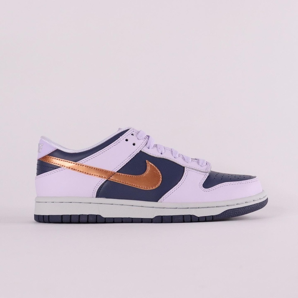 ♦️SOLD♦️NIKE DUNK LOW SE COPPER SWOOSH GS (SEE SIZE CONVERSION in Description)